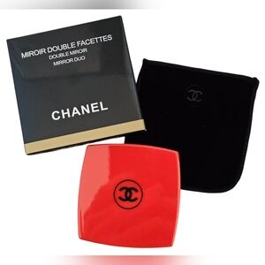 CHANEL Red Miroir Double Facettes Mirror Duo, New!